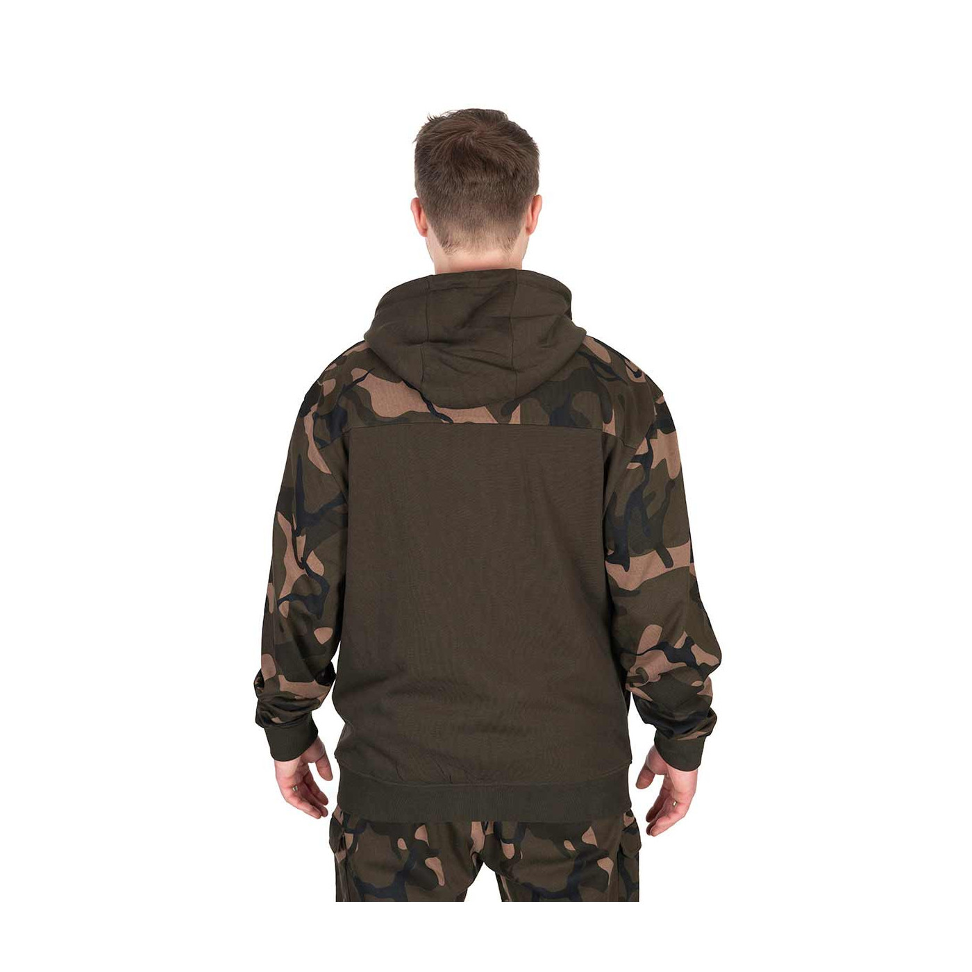Bluza Fox LW Khaki / Camo Split Zip Hoody - roz. L - Centrum wędkarskie - Sklep wędkarski Jarofishing Bluza Fox LW Khaki / Camo Split Zip Hoody - roz. L - Centrum wędkarskie - Sklep wędkarski Jarofishing