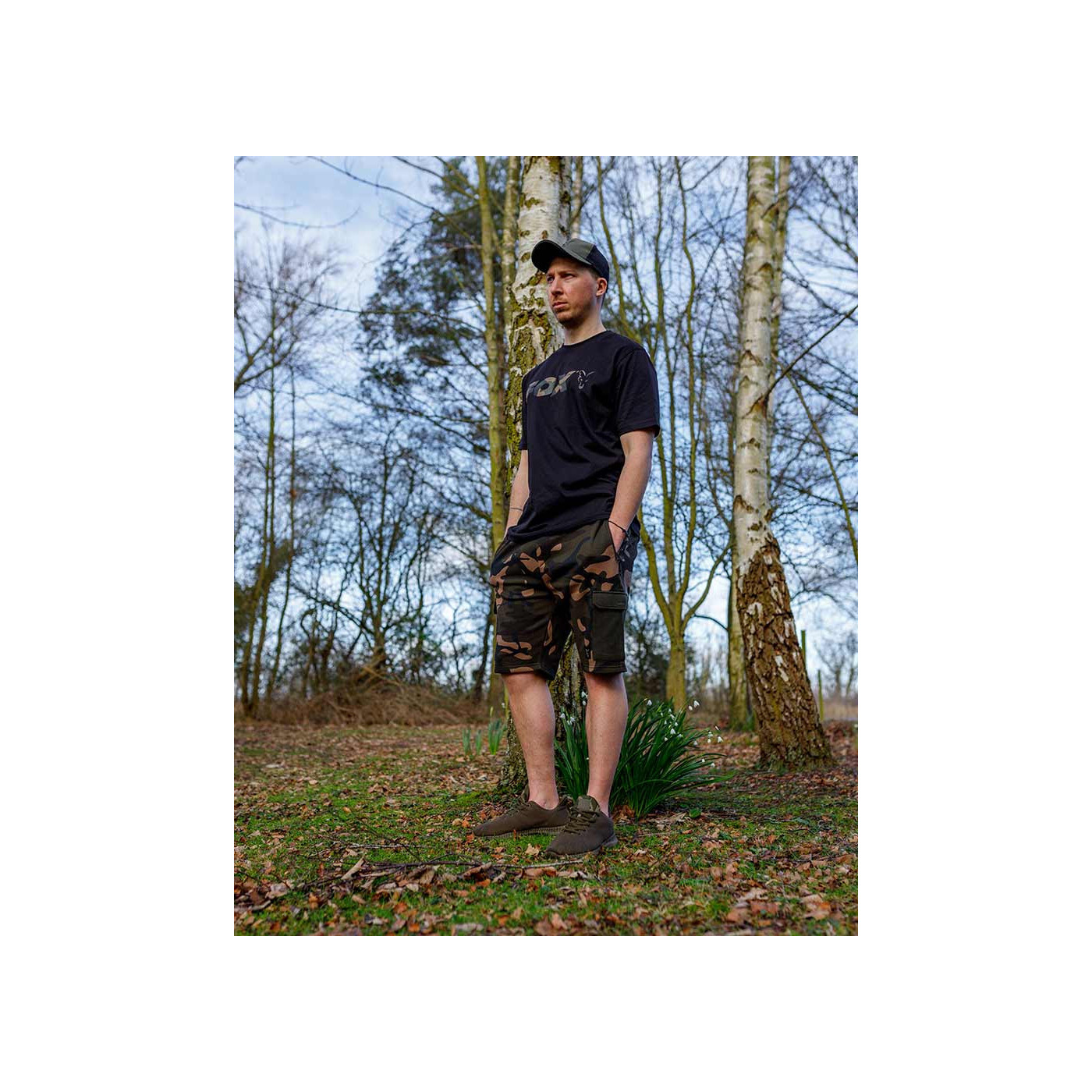 Krótkie Spodenki Fox LW Camo Short Roz.L - Centrum wędkarskie - Sklep wędkarski Jarofishing