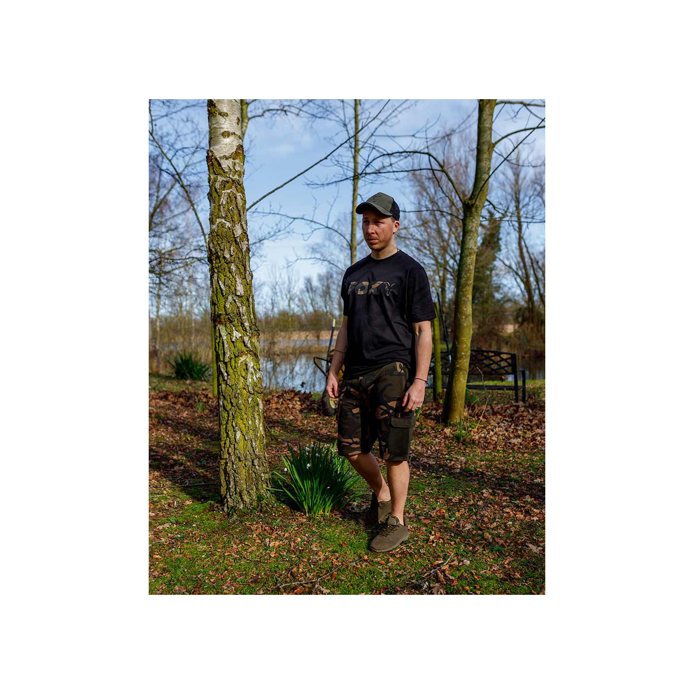 Krótkie Spodenki Fox LW Camo Short Roz.XXXL - Centrum wędkarskie - Sklep wędkarski Jarofishing