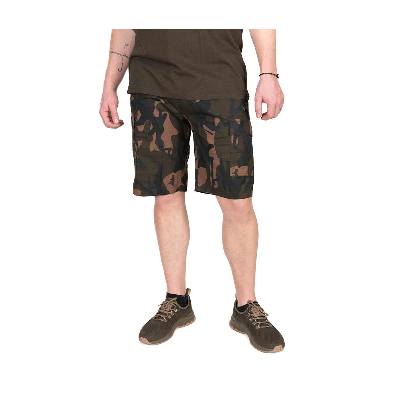 Krótkie Spodenki Fox LW Camo Combat Short Roz.XL - Centrum wędkarskie - Sklep wędkarski Jarofishing
