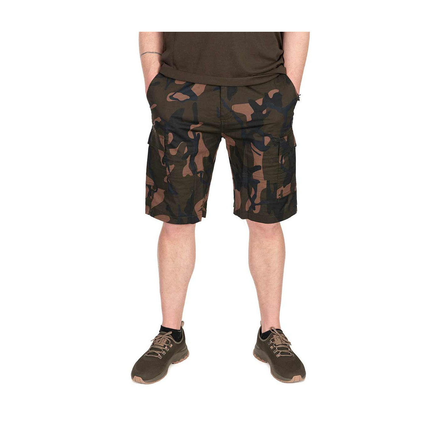 Krótkie Spodenki Fox LW Camo Combat Short Roz.XXXL - Centrum wędkarskie - Sklep wędkarski Jarofishing