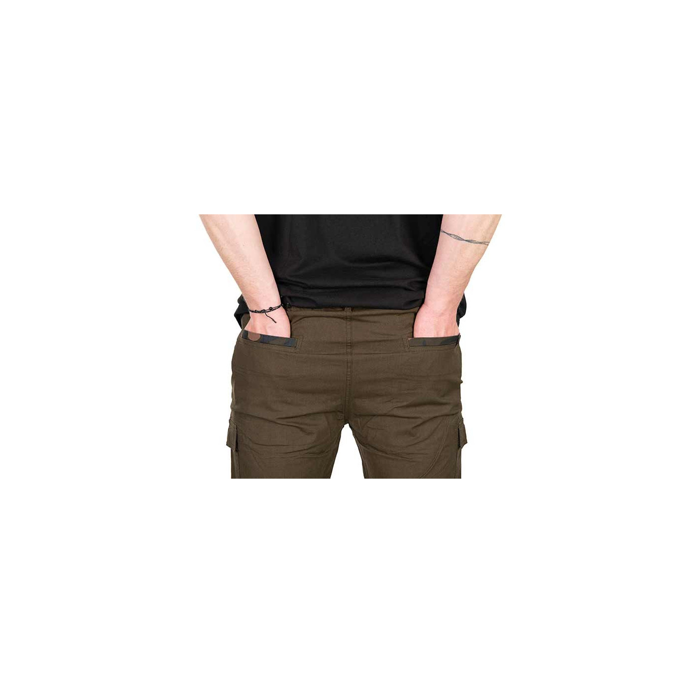 Krótkie Spodenki Fox LW Khaki Combat Short Roz.L - Centrum wędkarskie - Sklep wędkarski Jarofishing
