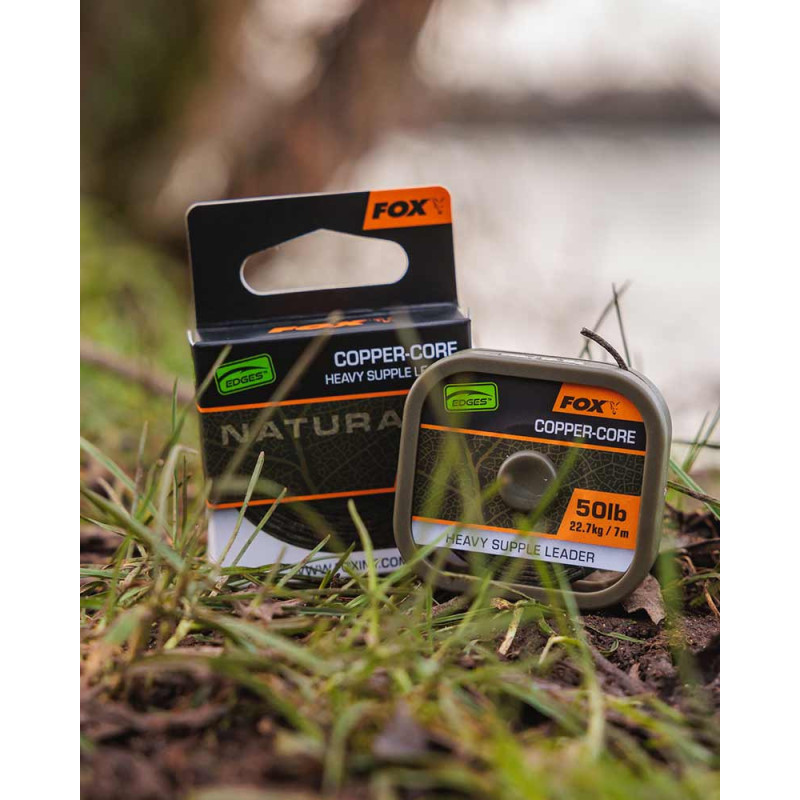 Leadcore Fox Edges Naturals Copper-Core 50lb 7m - Centrum wędkarskie - Sklep wędkarski Jarofishing Leadcore Fox Edges Naturals Copper-Core 50lb 7m - Centrum wędkarskie - Sklep wędkarski Jarofishing