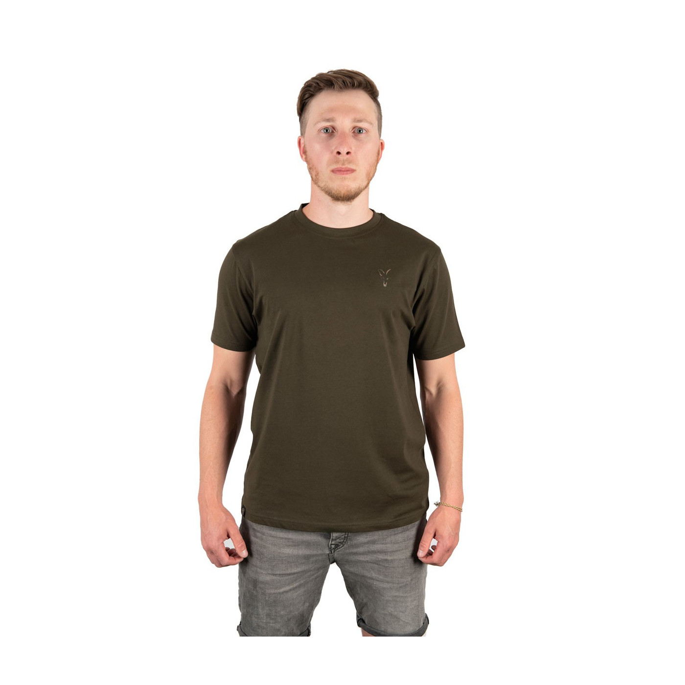 FOX KOSZULKA KHAKI T-SHIRT ROZMIAR S - Centrum wędkarskie - Sklep wędkarski Jarofishing