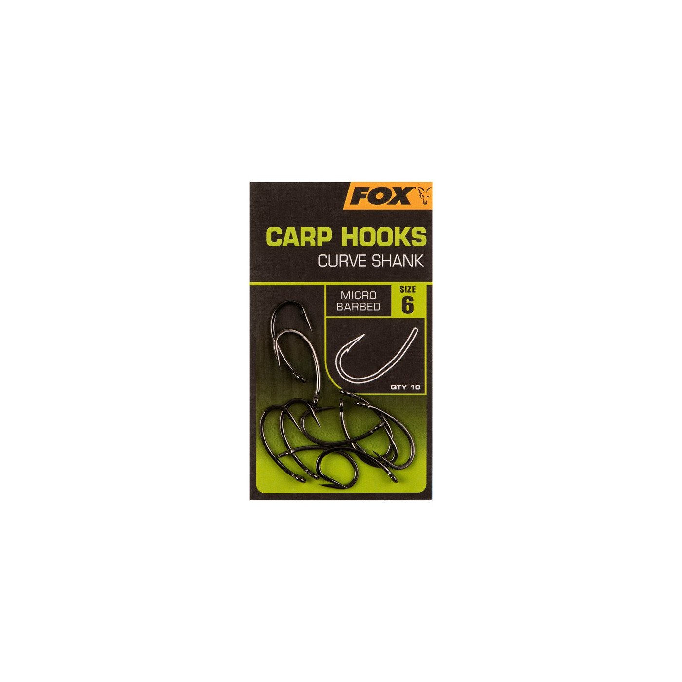 Haczyki Fox Carp Hooks Curve Shank Roz. 6 - Centrum wędkarskie - Sklep wędkarski Jarofishing