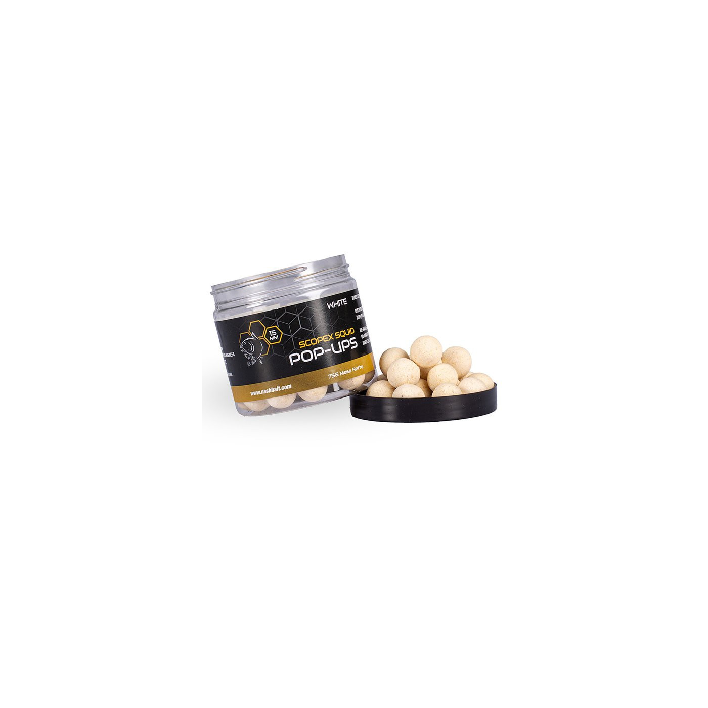 Pop Ups Nash Scopex Squid 20mm 75g White - Centrum wędkarskie - Sklep wędkarski Jarofishing Pop Ups Nash Scopex Squid 20mm 75g White - Centrum wędkarskie - Sklep wędkarski Jarofishing