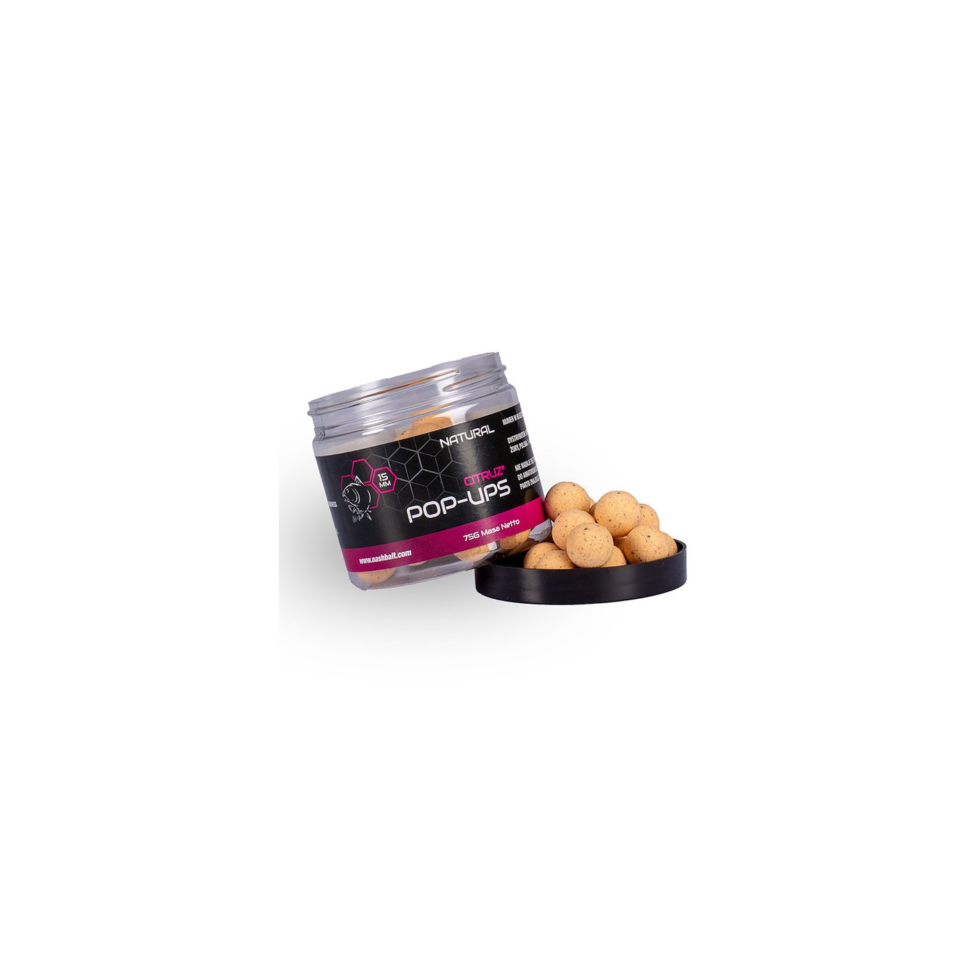 Pop Ups Nash Citruz 15mm 75g Natural - Centrum wędkarskie - Sklep wędkarski Jarofishing Pop Ups Nash Citruz 15mm 75g Natural - Centrum wędkarskie - Sklep wędkarski Jarofishing