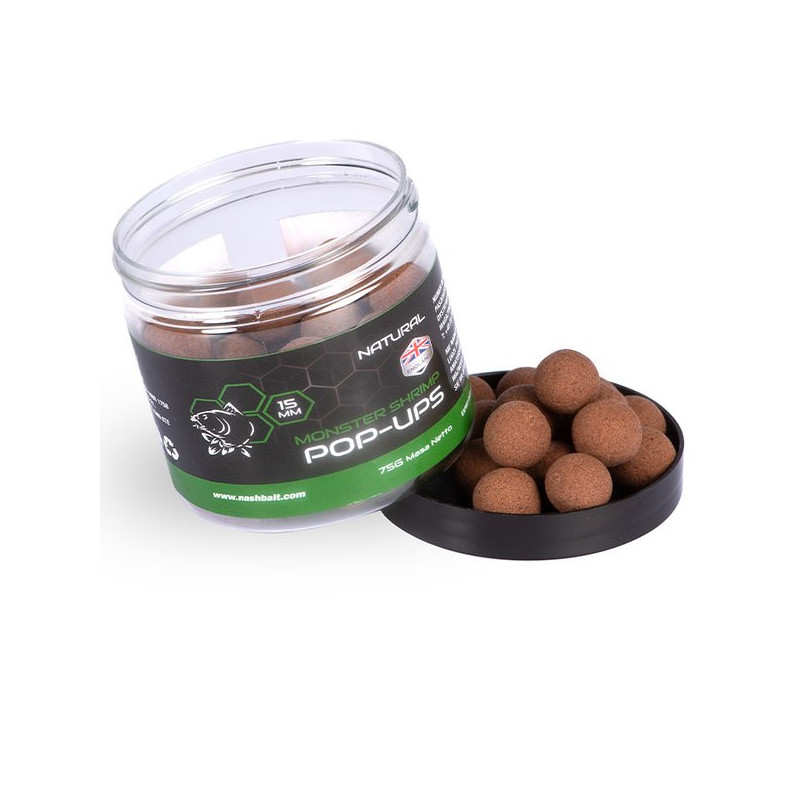 Pop Ups Nash Monster Shrimp 20mm 75g Natural - Centrum wędkarskie - Sklep wędkarski Jarofishing Pop Ups Nash Monster Shrimp 20mm 75g Natural - Centrum wędkarskie - Sklep wędkarski Jarofishing