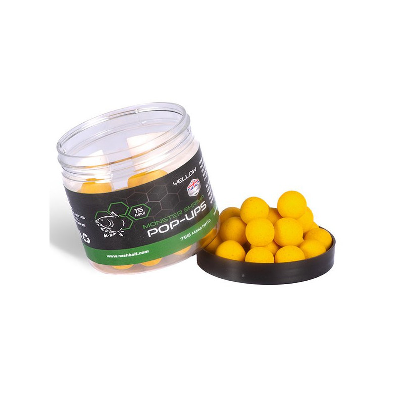 Pop Ups Nash Monster Shrimp 12mm 75g Yellow - Centrum wędkarskie - Sklep wędkarski Jarofishing Pop Ups Nash Monster Shrimp 12mm 75g Yellow - Centrum wędkarskie - Sklep wędkarski Jarofishing