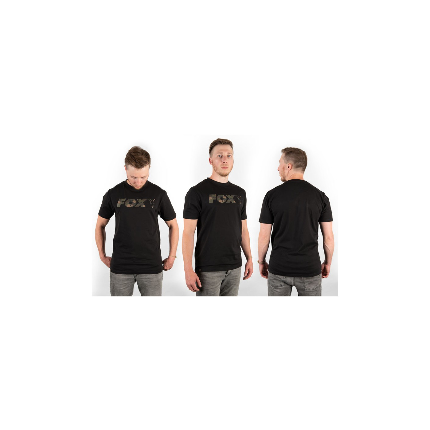 Koszulka Fox Black/Camo Chest Print T-Shirt Roz.S - Centrum wędkarskie - Sklep wędkarski Jarofishing Koszulka Fox Black/Camo Chest Print T-Shirt Roz.S - Centrum wędkarskie - Sklep wędkarski Jarofishing