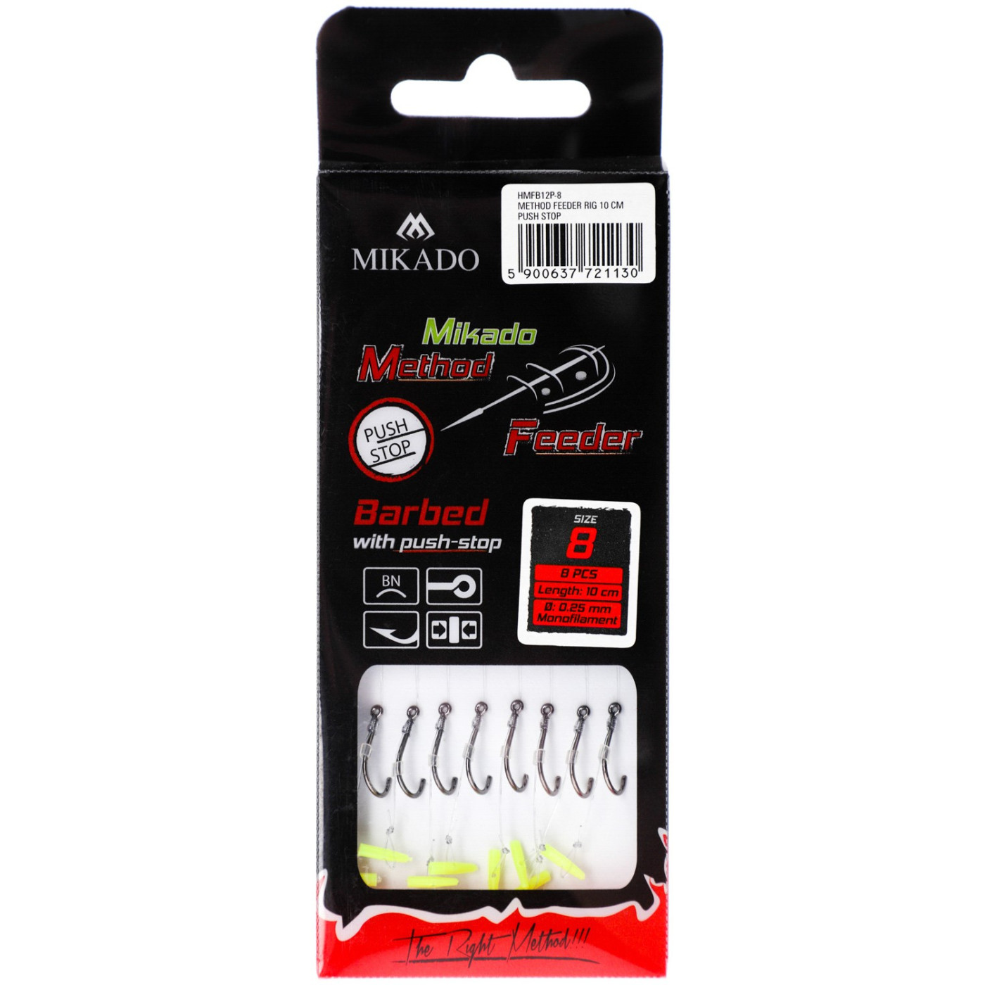 Haczyki z przyponem Mikado Method Feeder Chinu roz. 10 z push-stopem na żyłce - Centrum wędkarskie - Sklep wędkarski Jarofishing Haczyki z przyponem Mikado Method Feeder Chinu roz. 10 z push-stopem na żyłce - Centrum wędkarskie - Sklep wędkarski Jarofishing