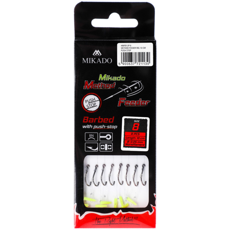Haczyki z przyponem Mikado Method Feeder Chinu roz. 12 z push-stopem na żyłce - Centrum wędkarskie - Sklep wędkarski Jarofishing Haczyki z przyponem Mikado Method Feeder Chinu roz. 12 z push-stopem na żyłce - Centrum wędkarskie - Sklep wędkarski Jarofishing