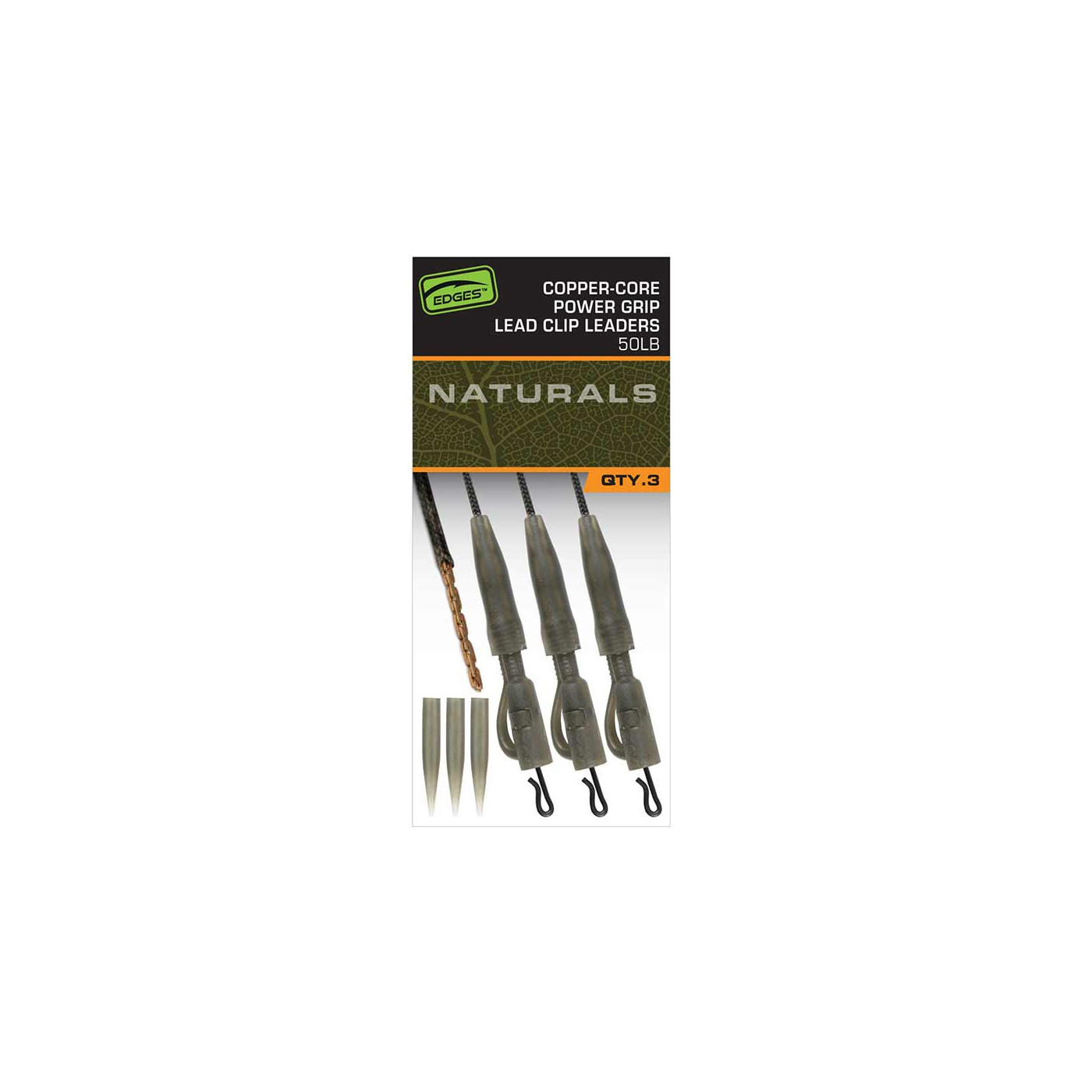 Fox EDGES™ Naturals Copper Core Lead Clip Leaders - Centrum wędkarskie - Sklep wędkarski Jarofishing Fox EDGES™ Naturals Copper Core Lead Clip Leaders - Centrum wędkarskie - Sklep wędkarski Jarofishing