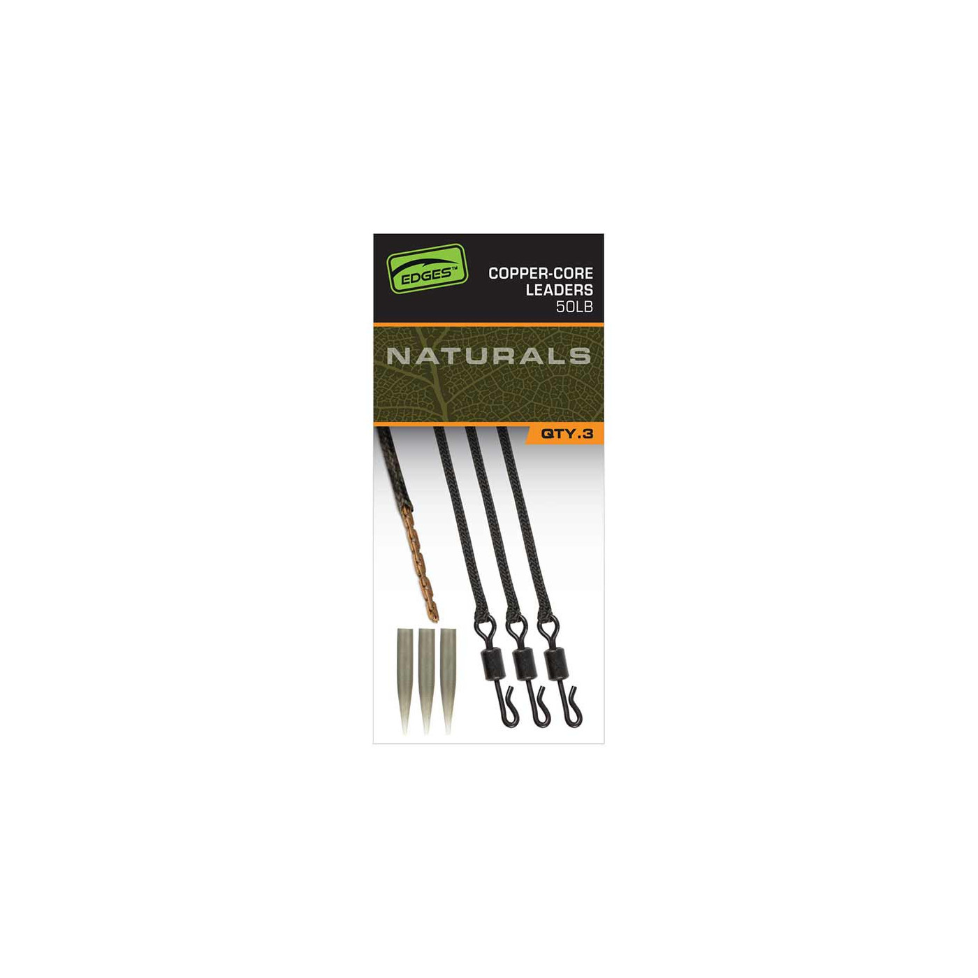 Fox EDGES™ Naturals Copper Core Leaders 50lb - Centrum wędkarskie - Sklep wędkarski Jarofishing Fox EDGES™ Naturals Copper Core Leaders 50lb - Centrum wędkarskie - Sklep wędkarski Jarofishing