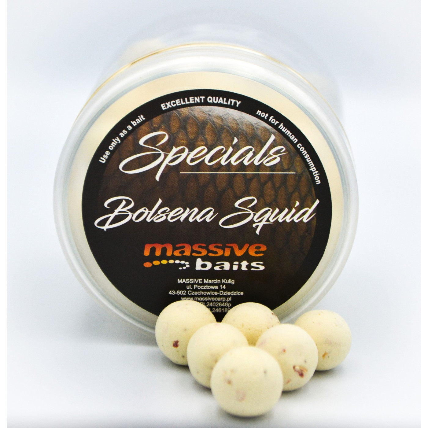 Kulki Pop-Up Massive Baits Bolsena Squid Roz.11mm - Centrum wędkarskie - Sklep wędkarski Jarofishing Kulki Pop-Up Massive Baits Bolsena Squid Roz.11mm - Centrum wędkarskie - Sklep wędkarski Jarofishing