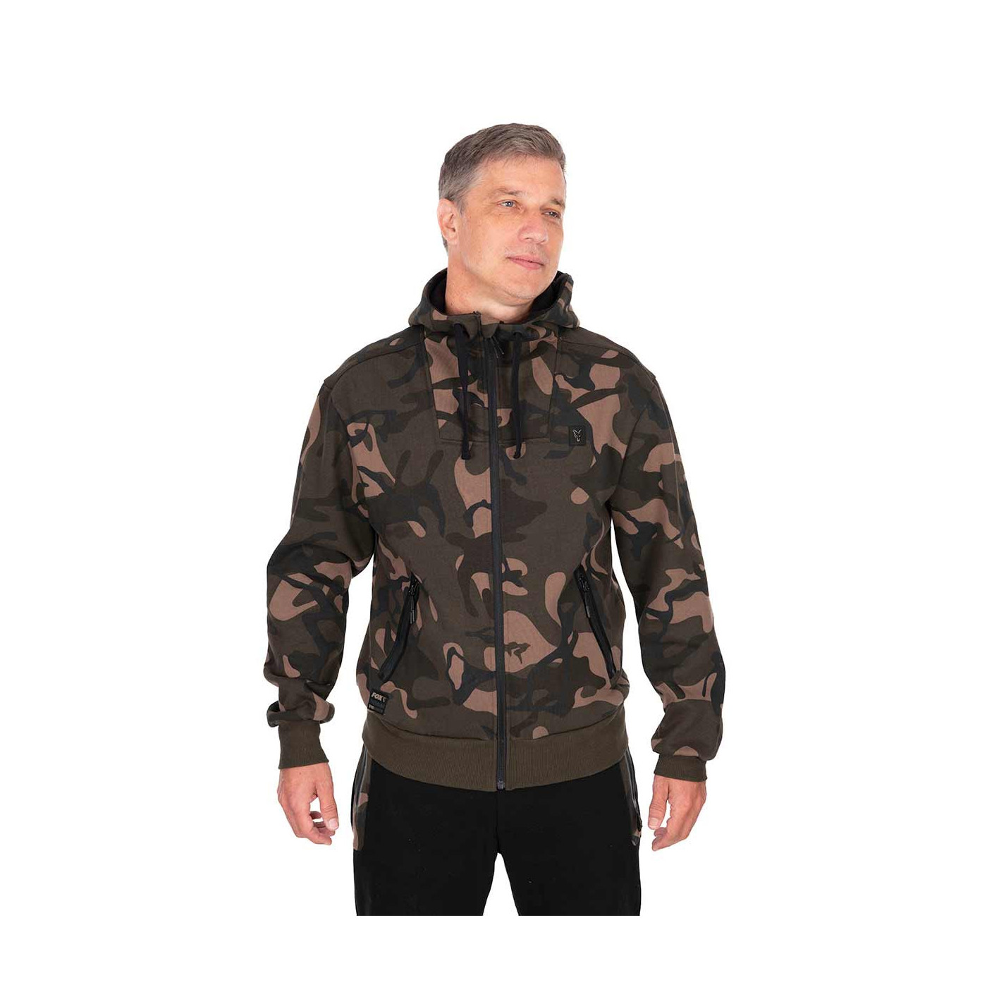 Bluza Fox Premium 310 Zipped Hoodie - Camo Roz M - Centrum wędkarskie - Sklep wędkarski Jarofishing