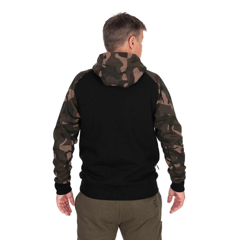 Bluza Fox Premium 310 Hoodie - Black/Camo Roz XL - Centrum wędkarskie - Sklep wędkarski Jarofishing