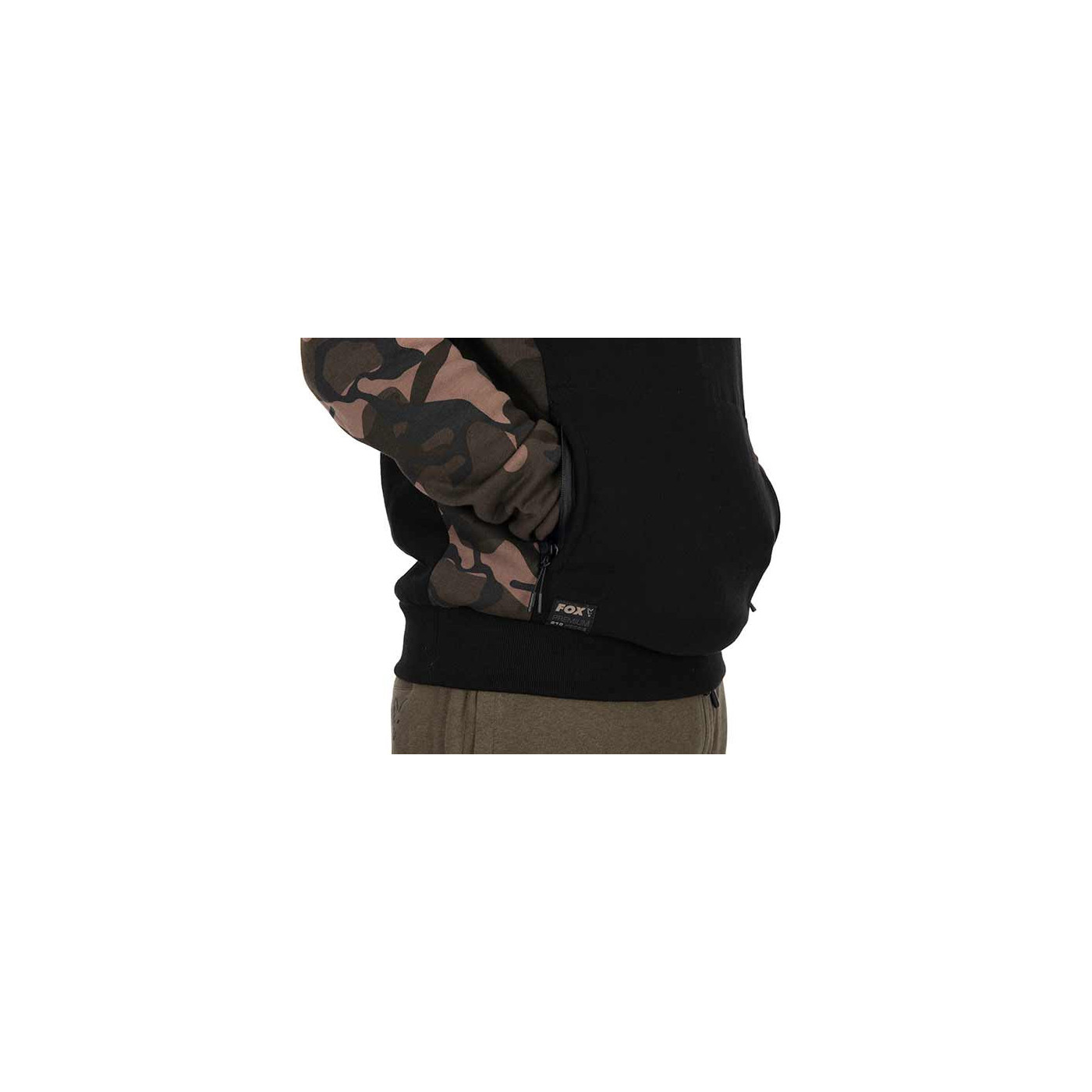 Bluza Fox Premium 310 Hoodie - Black/Camo Roz XL - Centrum wędkarskie - Sklep wędkarski Jarofishing