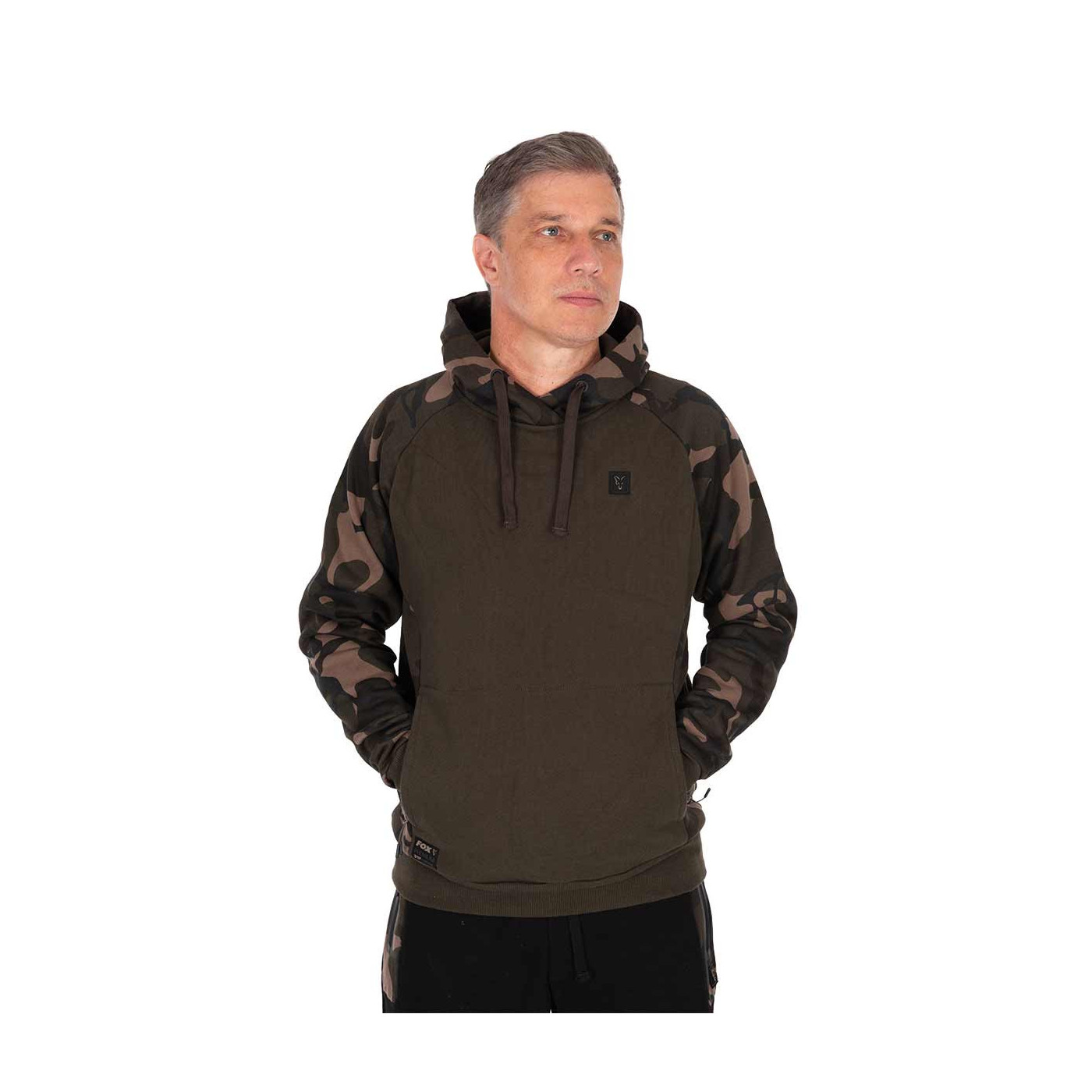 Bluza Fox Premium 310 Hoodie - Khaki/Camo Roz S - Centrum wędkarskie - Sklep wędkarski Jarofishing