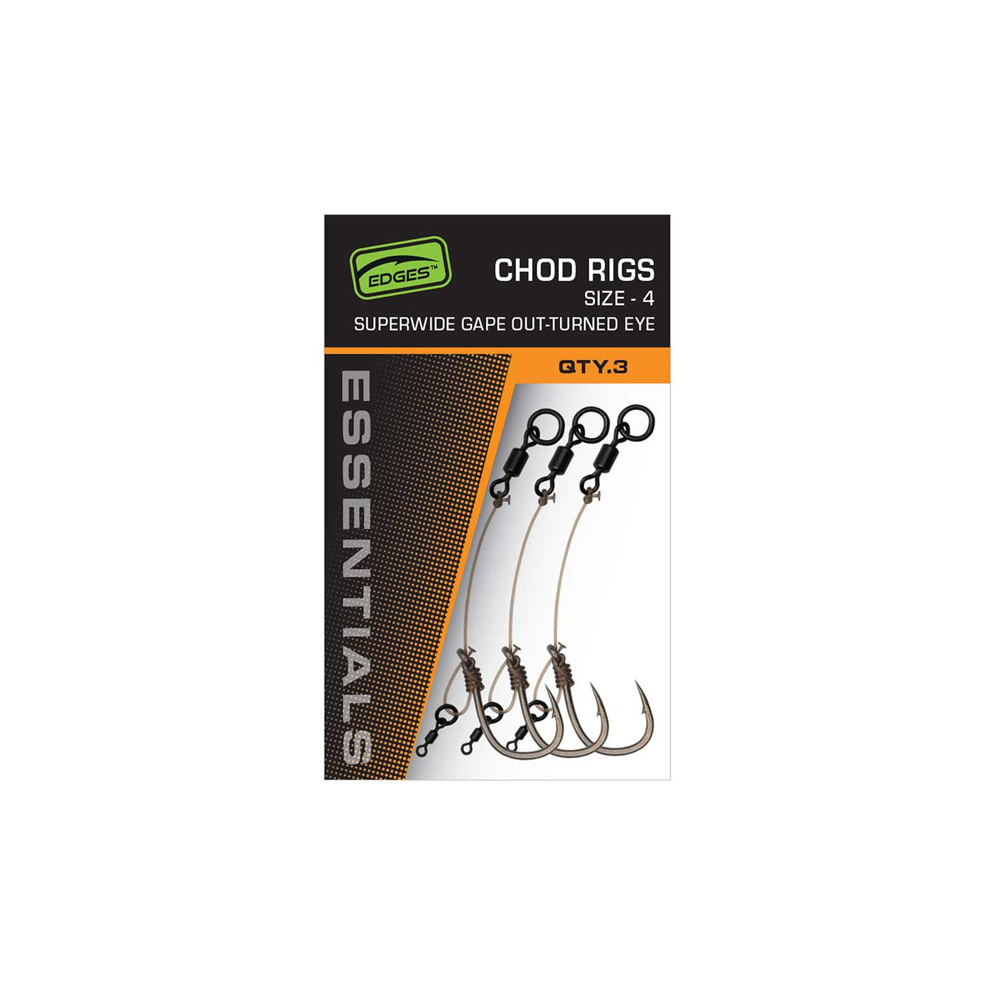 FOX HAKI EDGES™ Super Wide Gape Chod Rigs Roz 4 3szt - Centrum wędkarskie - Sklep wędkarski Jarofishing FOX HAKI EDGES™ Super Wide Gape Chod Rigs Roz 4 3szt - Centrum wędkarskie - Sklep wędkarski Jarofishing