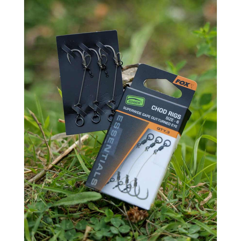 FOX HAKI EDGES™ Super Wide Gape Chod Rigs Roz 4 3szt - Centrum wędkarskie - Sklep wędkarski Jarofishing FOX HAKI EDGES™ Super Wide Gape Chod Rigs Roz 4 3szt - Centrum wędkarskie - Sklep wędkarski Jarofishing