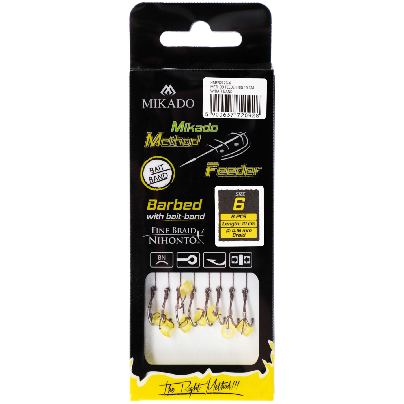Haczyki z przyponem Mikado Method Feeder Chinu roz. 8 z gumką na plecionce - Centrum wędkarskie - Sklep wędkarski Jarofishing Haczyki z przyponem Mikado Method Feeder Chinu roz. 8 z gumką na plecionce - Centrum wędkarskie - Sklep wędkarski Jarofishing