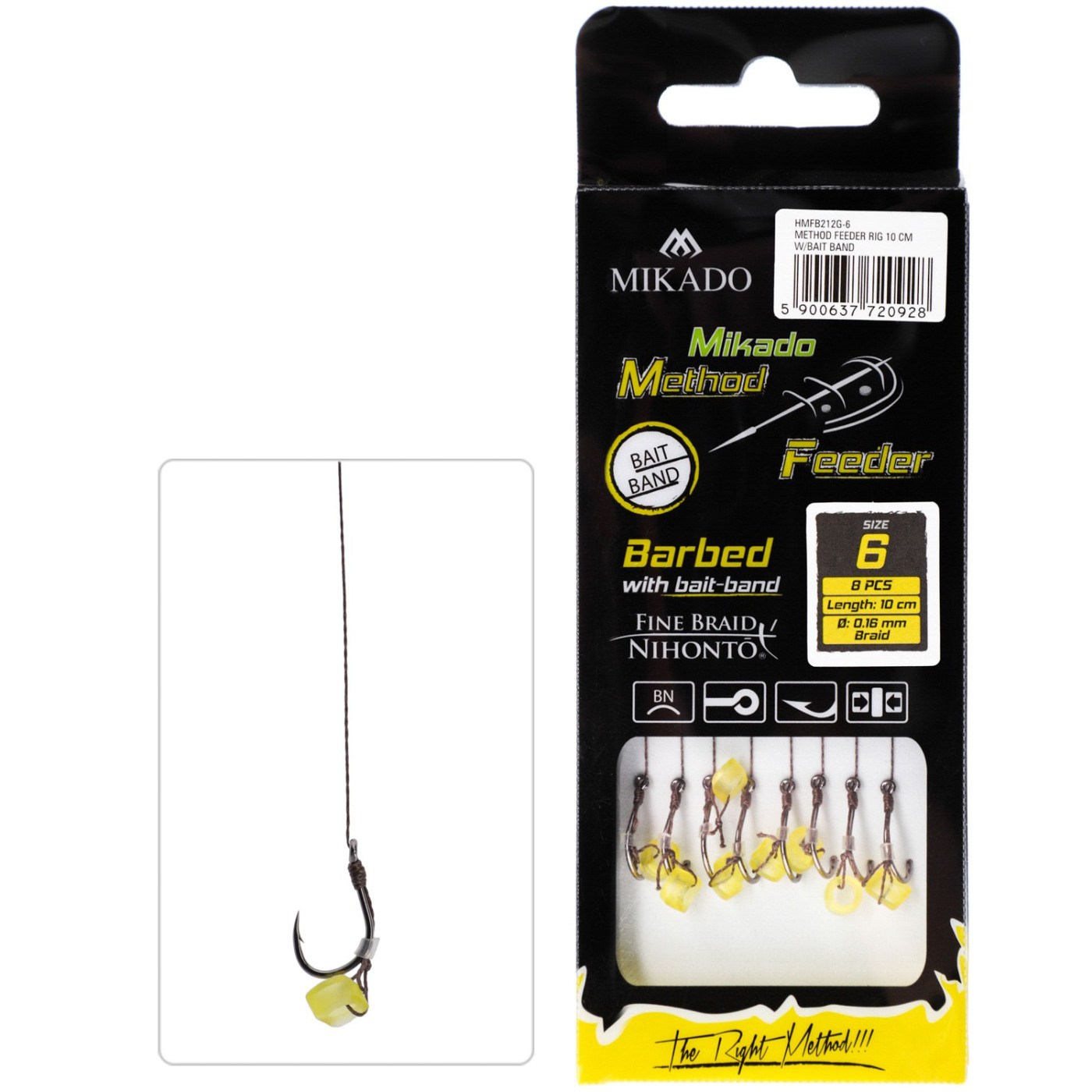 Haczyki z przyponem Mikado Method Feeder Chinu roz. 12 z gumką na plecionce - Centrum wędkarskie - Sklep wędkarski Jarofishing Haczyki z przyponem Mikado Method Feeder Chinu roz. 12 z gumką na plecionce - Centrum wędkarskie - Sklep wędkarski Jarofishing