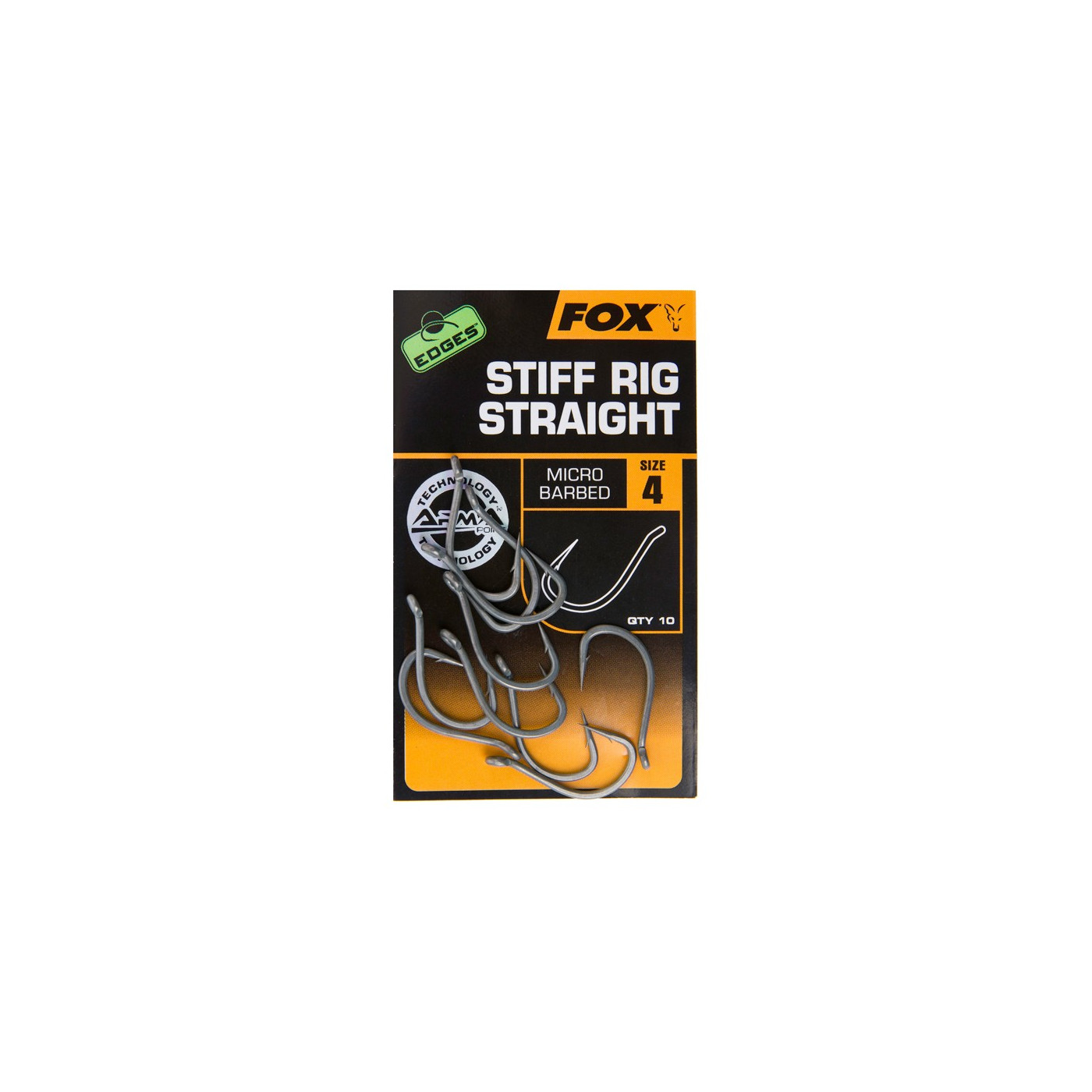 Haczyki Fox Edges Armapoint Stiff Rig Straight Roz.8 - Centrum wędkarskie - Sklep wędkarski Jarofishing