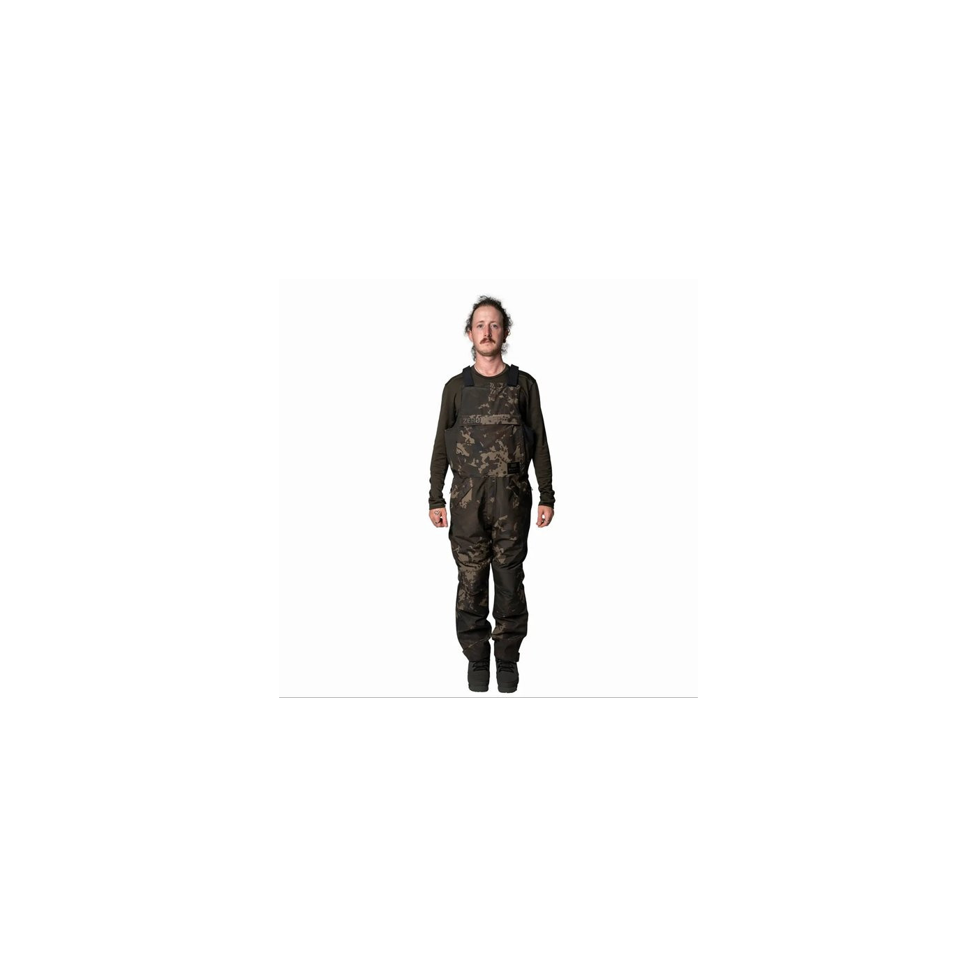Spodnie Nash ZT Helluva Waterproof Bib and Brace Camo Roz.S - Centrum wędkarskie - Sklep wędkarski Jarofishing
