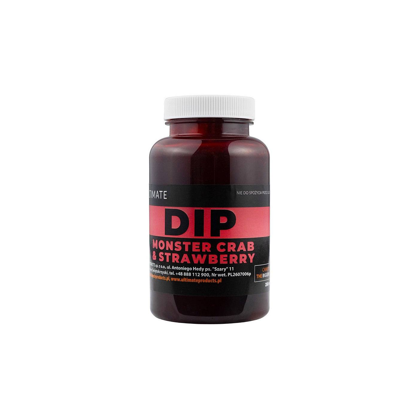 Dip Ultimate Products Monster Crab & Strawberry 250ml - Centrum wędkarskie - Sklep wędkarski Jarofishing Dip Ultimate Products Monster Crab & Strawberry 250ml - Centrum wędkarskie - Sklep wędkarski Jarofishing