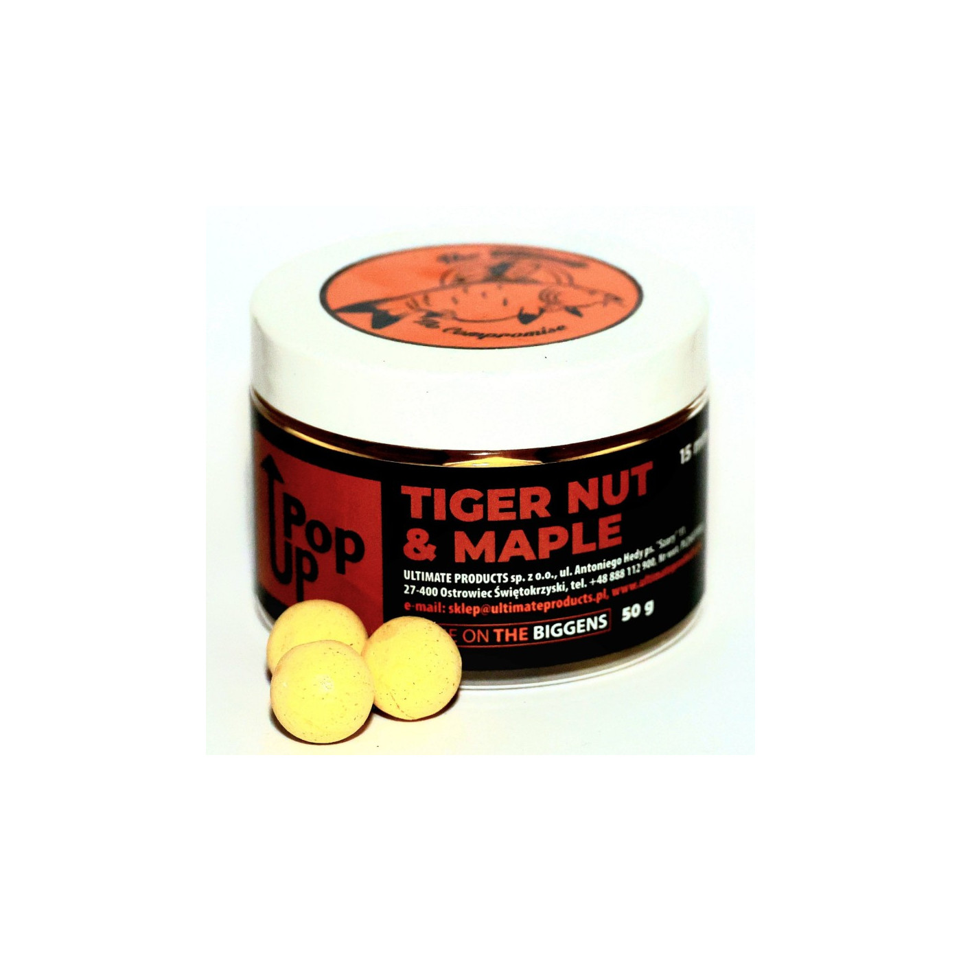Kulki Pop-Up Ultimate Products Tiger Nut & Maple Roz.12mm - Centrum wędkarskie - Sklep wędkarski Jarofishing Kulki Pop-Up Ultimate Products Tiger Nut & Maple Roz.12mm - Centrum wędkarskie - Sklep wędkarski Jarofishing