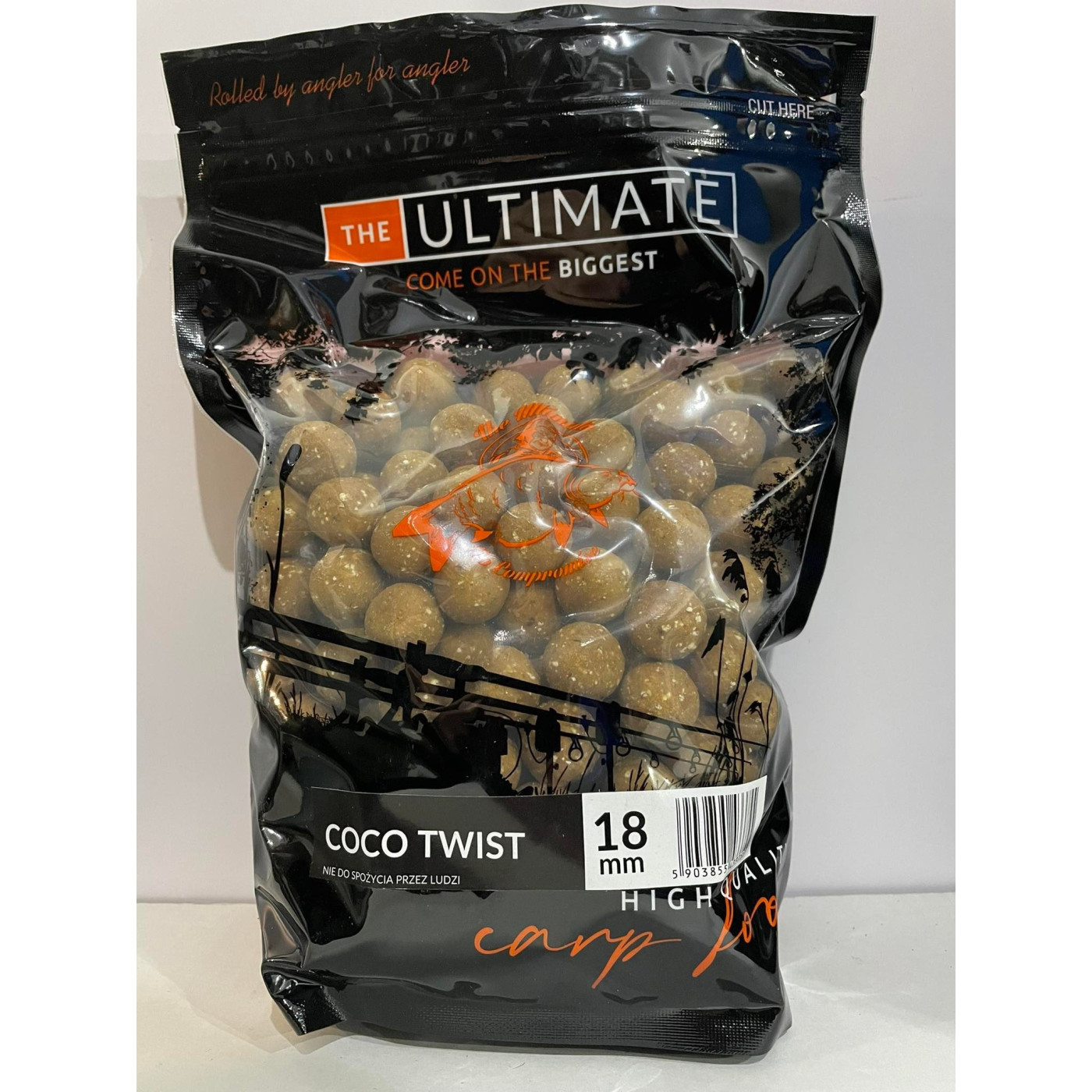 Kulki Proteinowe Ultimate Products Coco Twist 1kg Roz.16mm - Centrum wędkarskie - Sklep wędkarski Jarofishing