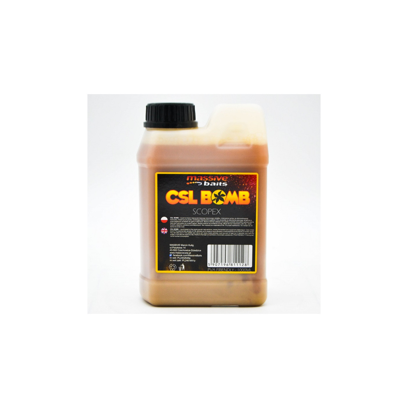 Liquid Massive Baits CSL BOMB Scopex 1L - Centrum wędkarskie - Sklep wędkarski Jarofishing Liquid Massive Baits CSL BOMB Scopex 1L - Centrum wędkarskie - Sklep wędkarski Jarofishing