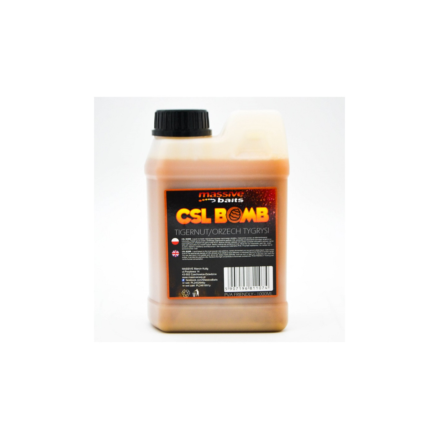 Liquid Massive Baits CSL BOMB Tigernut 1L - Centrum wędkarskie - Sklep wędkarski Jarofishing Liquid Massive Baits CSL BOMB Tigernut 1L - Centrum wędkarskie - Sklep wędkarski Jarofishing