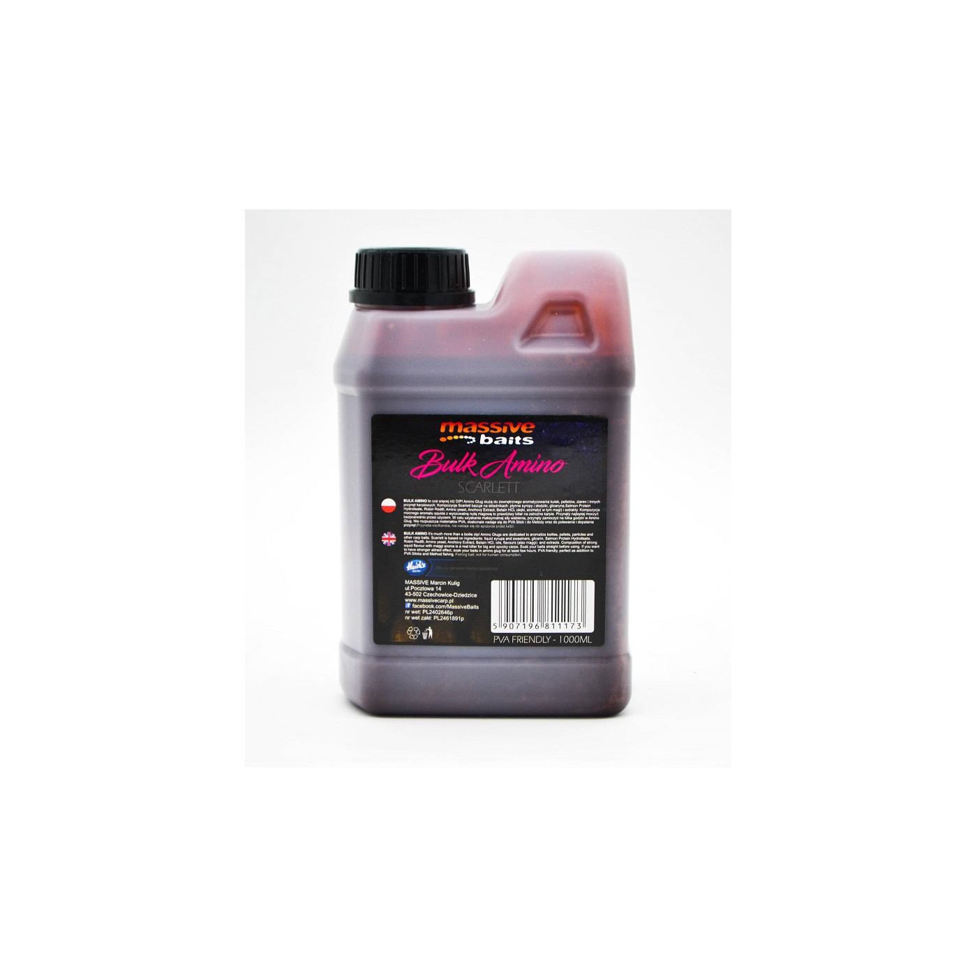 Liquid Massive Baits Bulk Amino Scarlett 1L - Centrum wędkarskie - Sklep wędkarski Jarofishing Liquid Massive Baits Bulk Amino Scarlett 1L - Centrum wędkarskie - Sklep wędkarski Jarofishing