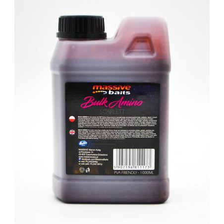 Liquid Massive Baits Bulk Amino Scarlett 1L