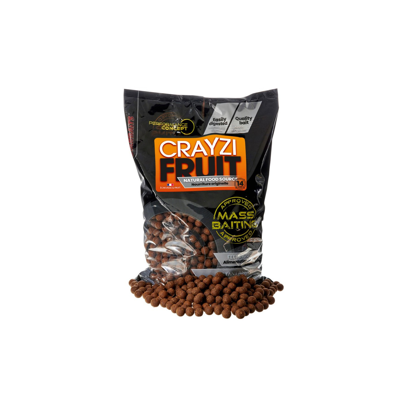 Kulki Starbaits PC Crayzi Fruit Mass Baiting 20mm 3kg - Centrum wędkarskie - Sklep wędkarski Jarofishing