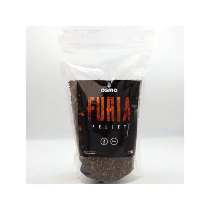 Osmo Pro Pellet -Furia 2mm - 900g - Centrum wędkarskie - Sklep wędkarski Jarofishing