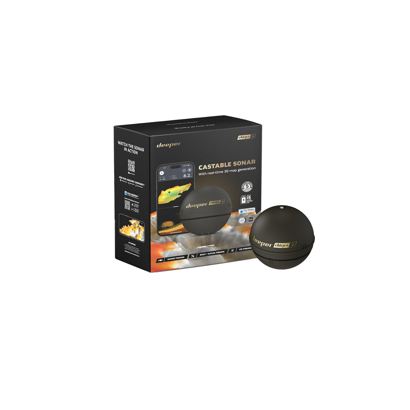 Echosonda Deeper Smart Sonar CHIRP+ 3 - Centrum wędkarskie - Sklep wędkarski Jarofishing Echosonda Deeper Smart Sonar CHIRP+ 3 - Centrum wędkarskie - Sklep wędkarski Jarofishing