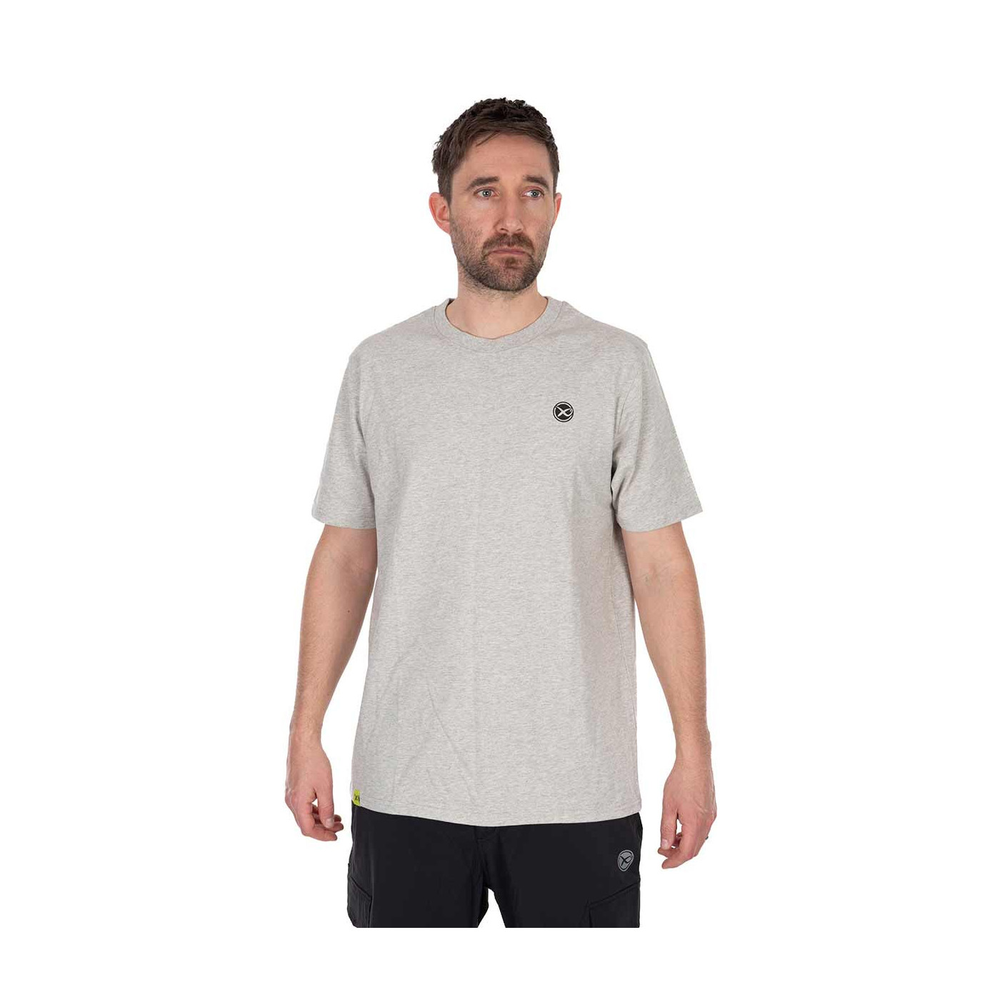KOSZULKA Matrix Mini Logo T-Shirt – Grey Roz. L - Centrum wędkarskie - Sklep wędkarski Jarofishing