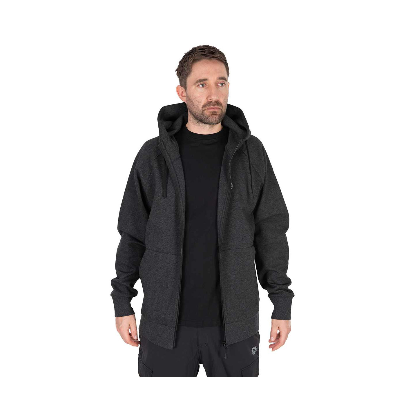 Bluza Matrix Matrix Zipped Hoody – Charcoal Marl - roz. XXXL - Centrum wędkarskie - Sklep wędkarski Jarofishing