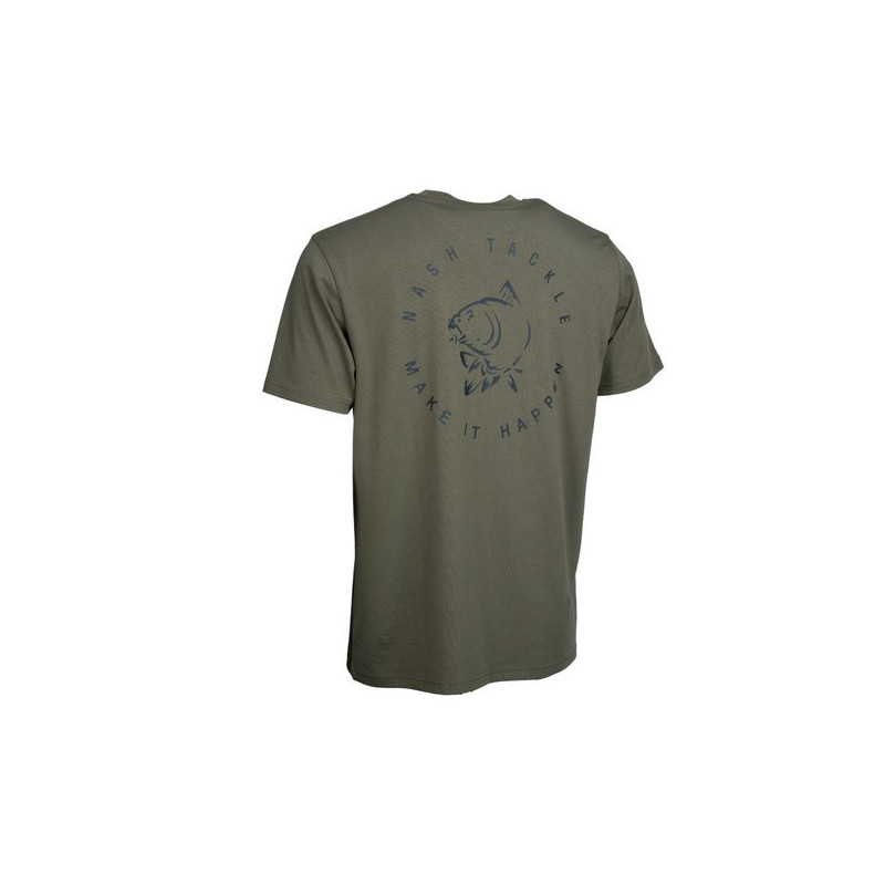 Koszulka Nash Make It Happen Carp Logo T Shirt Green Roz.M - Centrum wędkarskie - Sklep wędkarski Jarofishing Koszulka Nash Make It Happen Carp Logo T Shirt Green Roz.M - Centrum wędkarskie - Sklep wędkarski Jarofishing