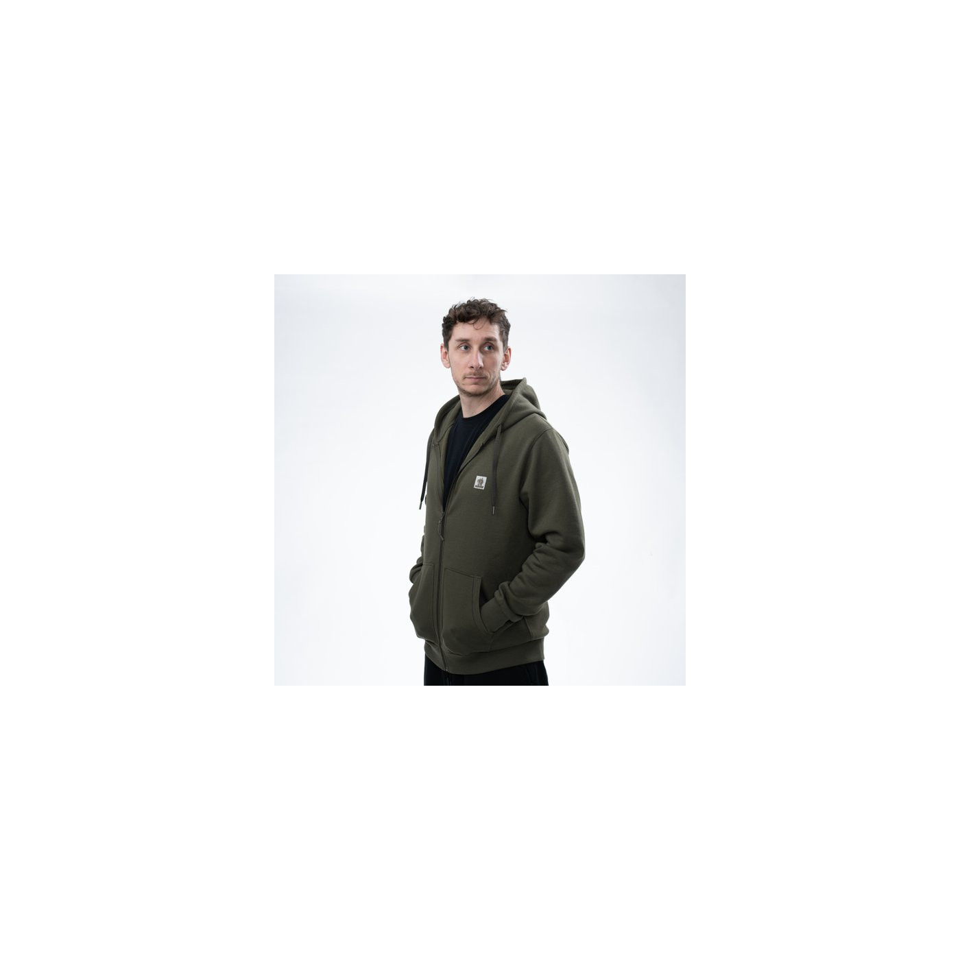 Bluza Nash Make It Happen Badge Zipped Hoody - Green Roz.L - Centrum wędkarskie - Sklep wędkarski Jarofishing