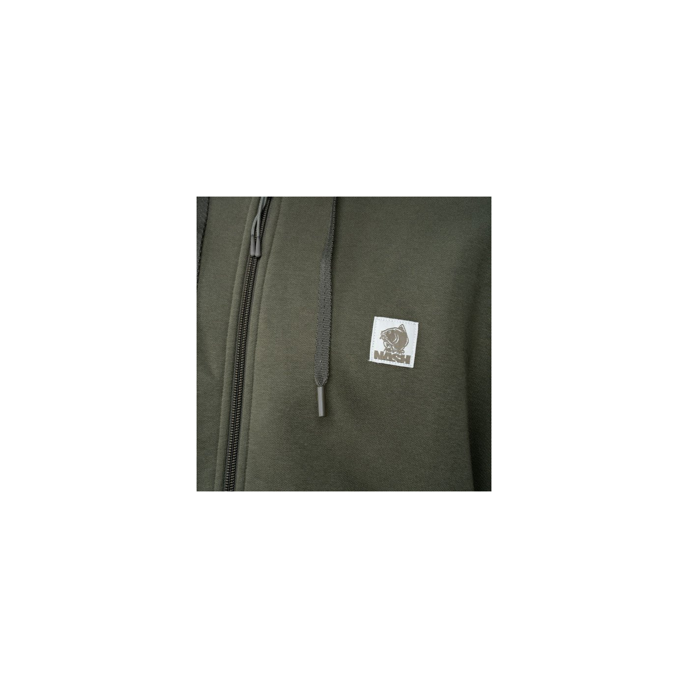 Bluza Nash Make It Happen Badge Zipped Hoody - Green Roz.L - Centrum wędkarskie - Sklep wędkarski Jarofishing