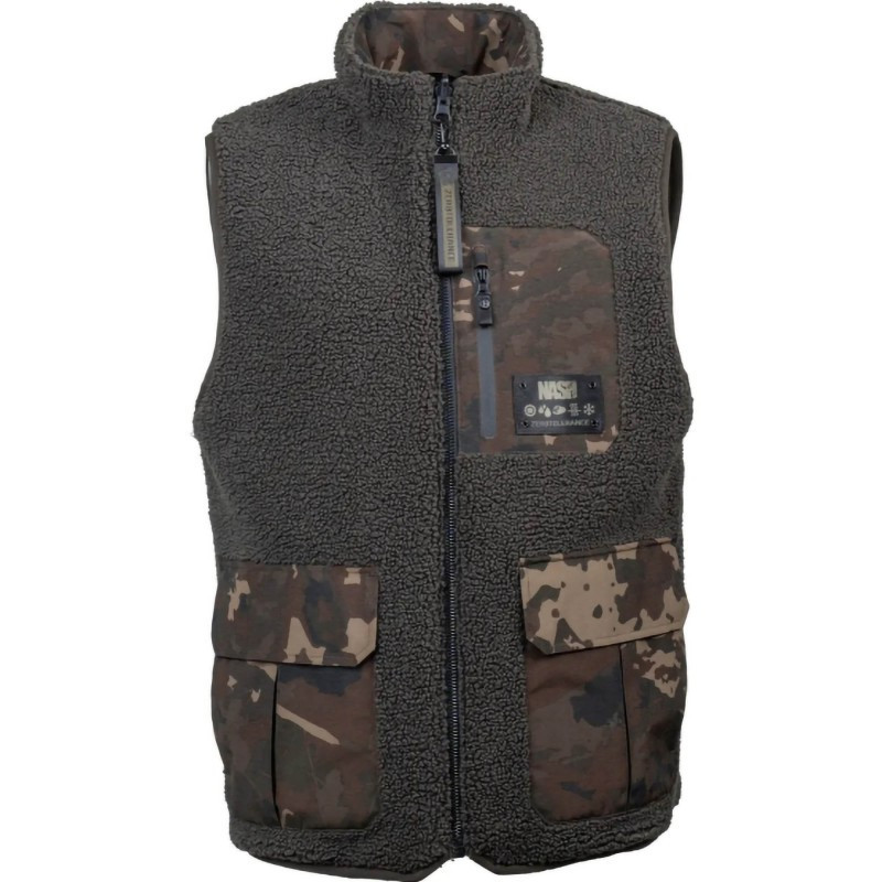 Nash KAMIZELKA Nash Zero Tolerance Sherpa Fleece Reversible Body Warmer Roz.S - Centrum wędkarskie - Sklep wędkarski Jarofishing