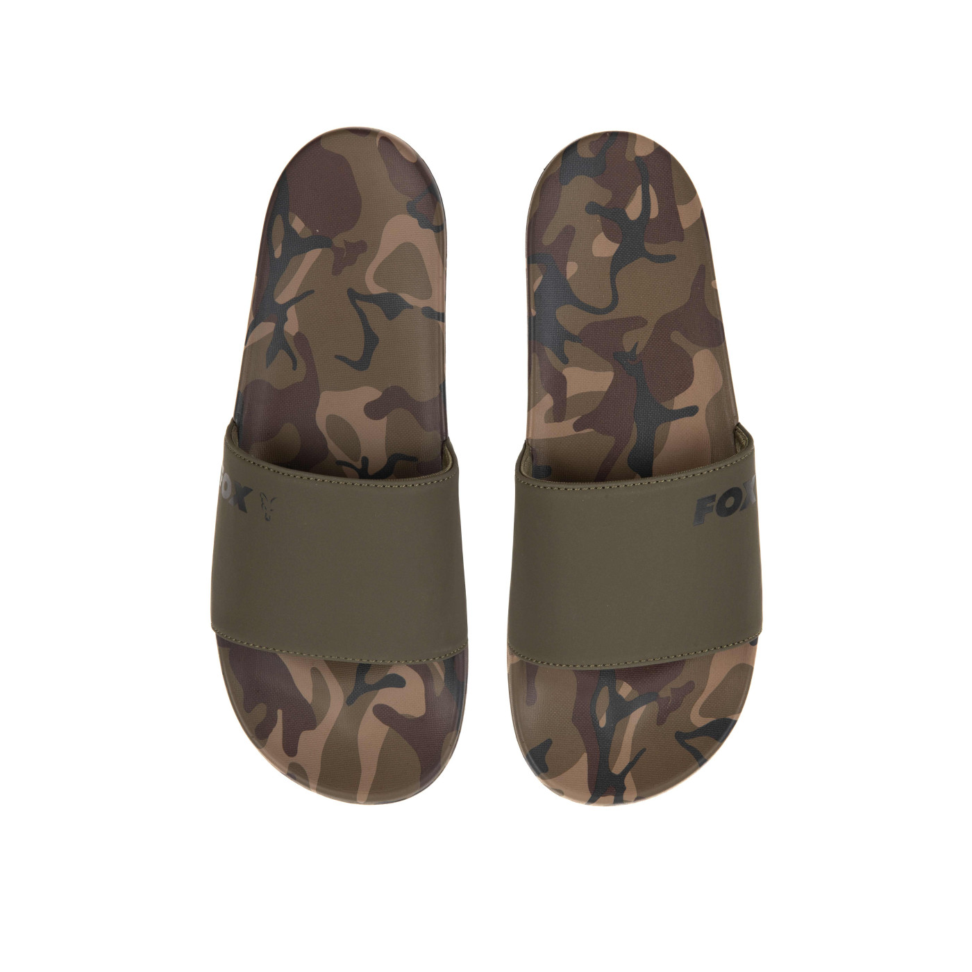 Klapki Fox Sliders CAMO ROZ.46 - Centrum wędkarskie - Sklep wędkarski Jarofishing