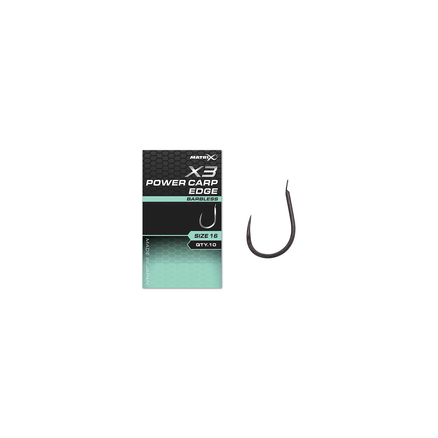 Haczyki Matrix X3 - Power Carp Edge Hooks ROZ 16 10szt - Centrum wędkarskie - Sklep wędkarski Jarofishing