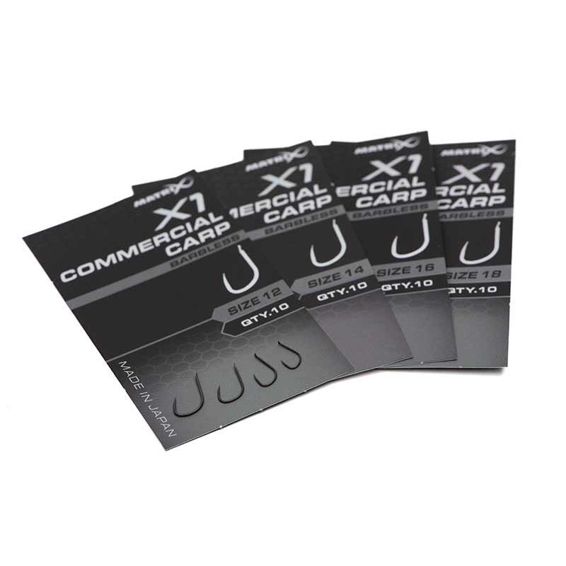 Haczyki Matrix X1 - Commercial Carp Hooks ROZ 14 10szt - Centrum wędkarskie - Sklep wędkarski Jarofishing