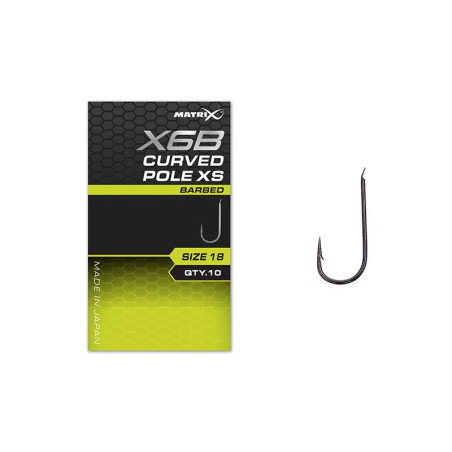 Haczyki  Matrix X6B - Curved Pole XS   ROZ 16  10szt