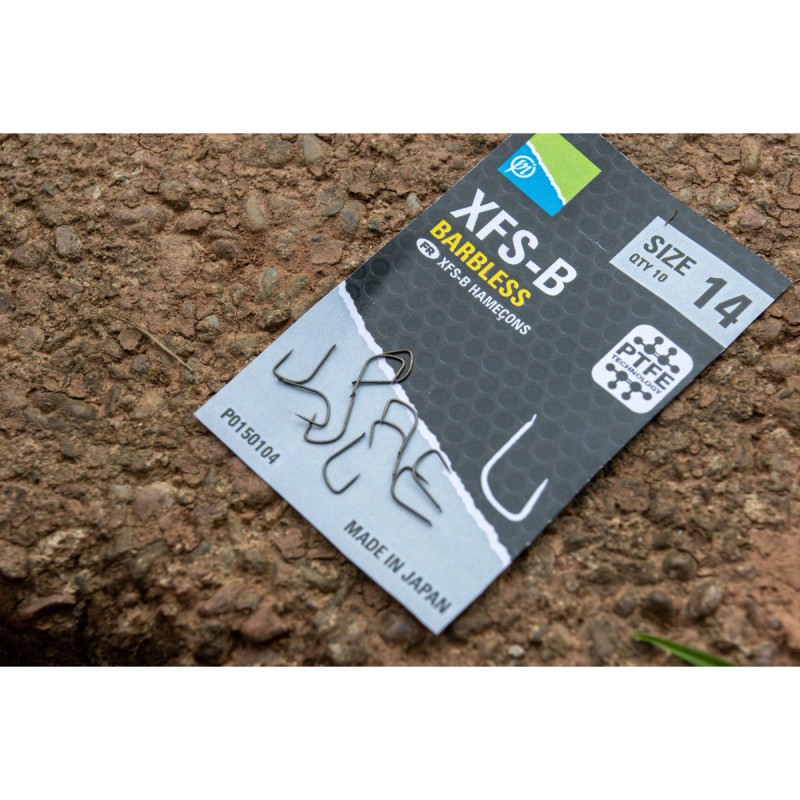 Haczyki Preston XFS-B Barbless - roz.14 - Centrum wędkarskie - Sklep wędkarski Jarofishing Haczyki Preston XFS-B Barbless - roz.14 - Centrum wędkarskie - Sklep wędkarski Jarofishing